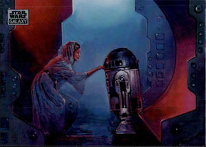 2024 Topps Star Wars Galaxy Chrome - Base - Mini Diamond #90 You Are Our Only Hope - A