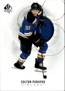 2020-21 Upper Deck Sp Authentic Hockey - Base #45 Colton Parayko - St Louis Blues - A