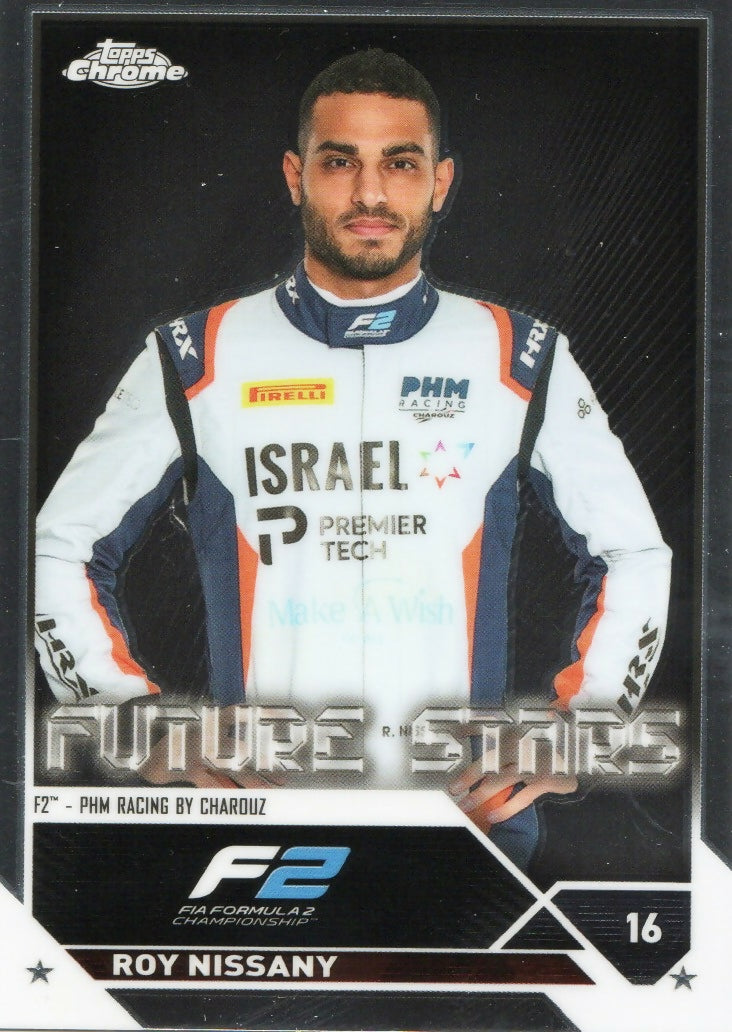 2023 Topps Chrome Formula 1 Base #88 - F2 Drivers Roy Nissany - F2 PHM Racing By Charouz - A
