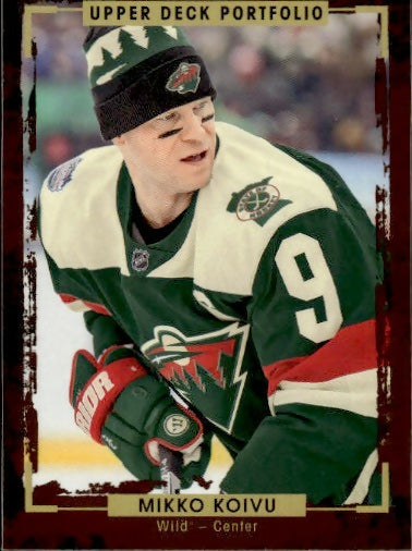 2015-16 Upper Deck Portfolio Hockey - Base #19 Mikko Koivu - Minnesota Wild