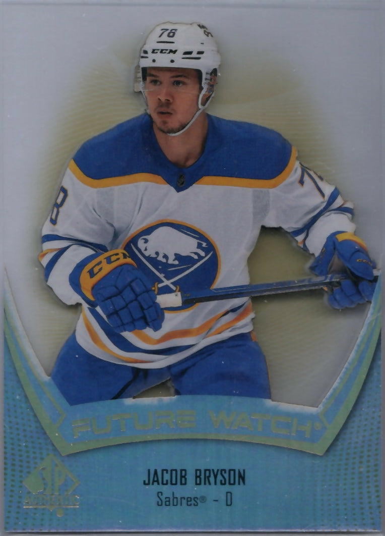 2021-22 Upper Deck SP Authentic Hockey - Base - Acetate #147 Jacob Bryson - Buffalo Sabres - A