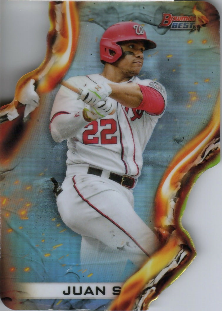 2021 Bowman's Best Baseball - Heatwave Die-Cut #HW-16 Juan Soto - Washington Nationals - F