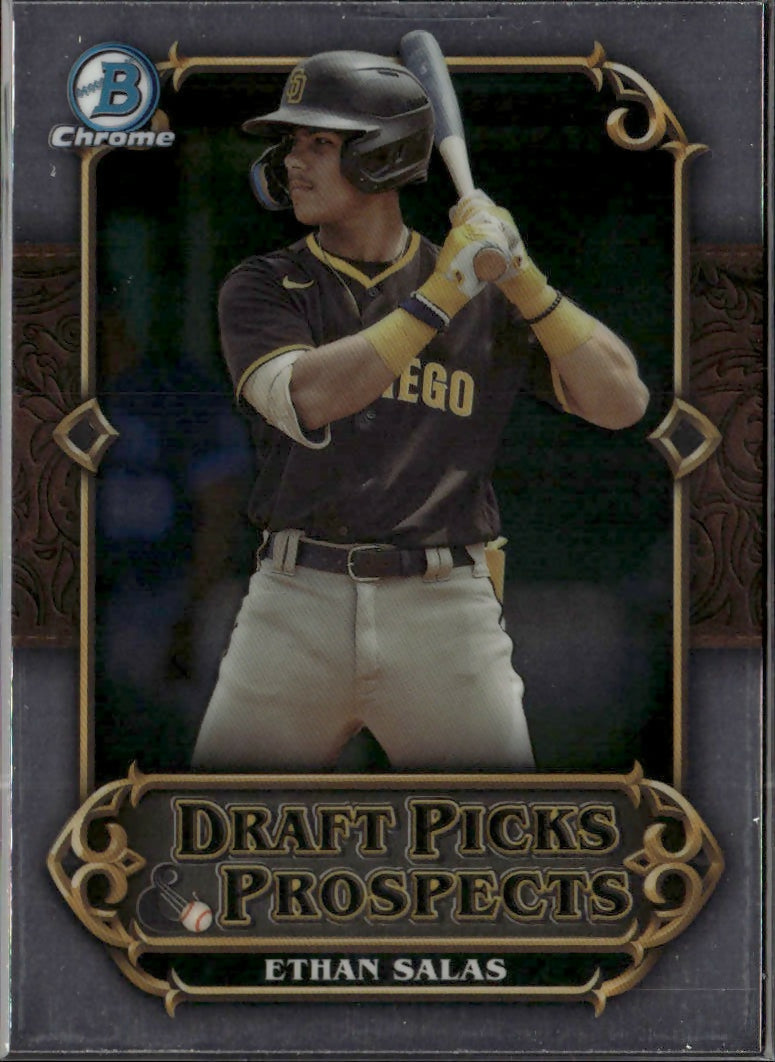 2023 Bowman Draft - Draft Picks & Prospects #DPP-12 Ethan Salas - San Diago Padres - A