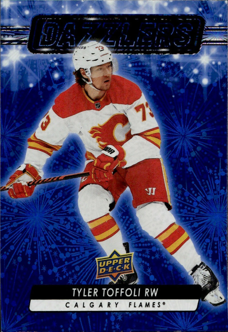 2023-24 Upper Deck Series 2 Hockey - Dazzlers - Blue #DZ-84 Tyler Toffoli - Calgary Flames - A