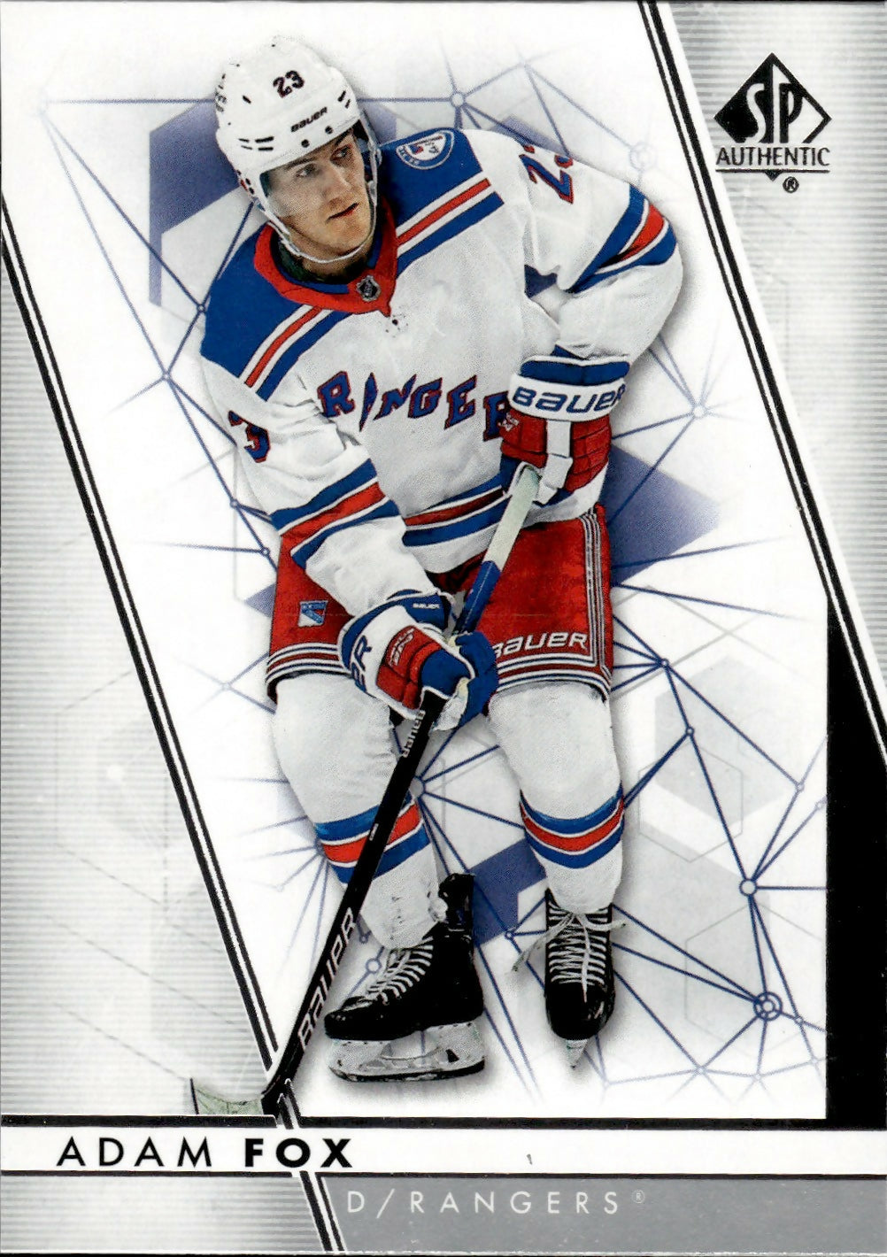 2022-23 Upper Deck SP Authentic Hockey - Base #61 Adam Fox - New York Rangers