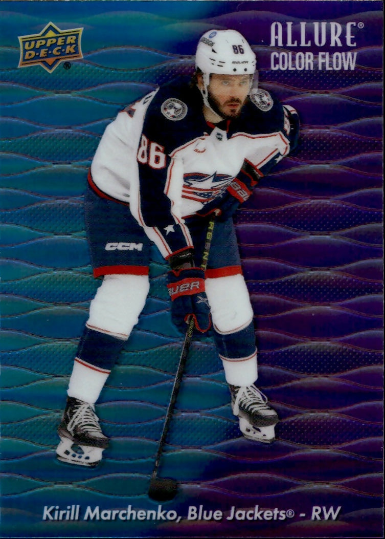2023-24 Upper Deck Allure Hockey - Color Flow - Blue-Purple Spectrum #CF-19 Kirill Marchenko - Columbus Blue Jackets - A