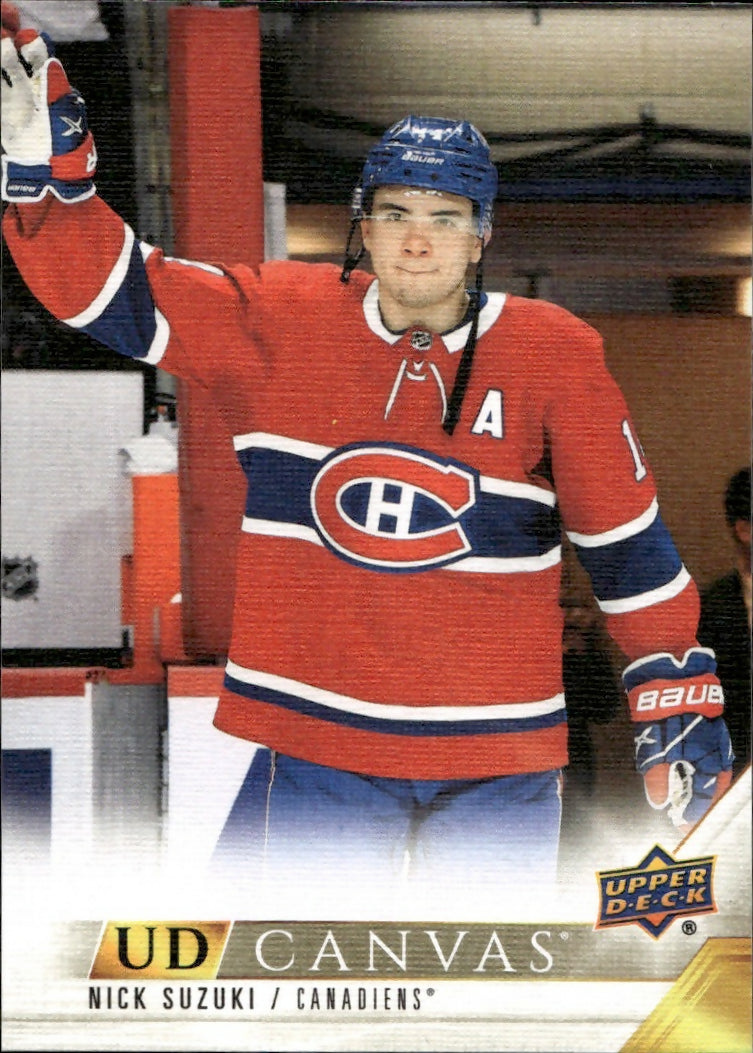 2022-23 Upper Deck Series 1 Hockey - UD Canvas #C44 Nick Suzuki - Montreal Canadiens - A