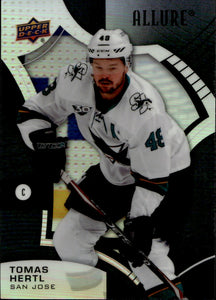 2021-22 Upper Deck Allure Hockey - Base - Black  Rainbow #99 Tomas Hertl - San Jose Sharks - A