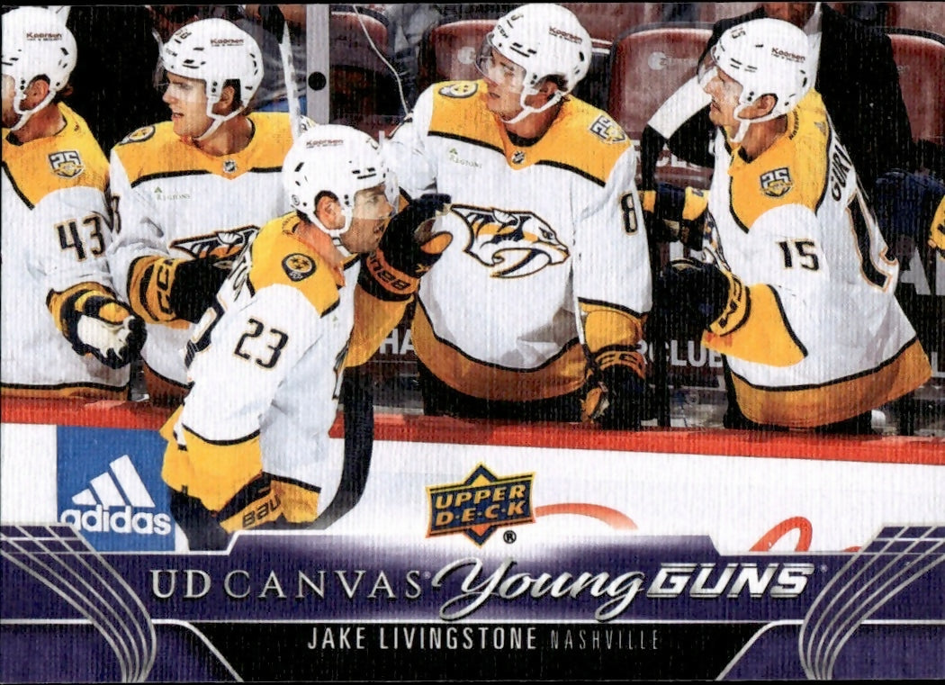 2023-24 Upper Deck Series 2 Hockey - UD Canvas - Young Guns #C231 Jake Livingstone - Nashville Predators - A