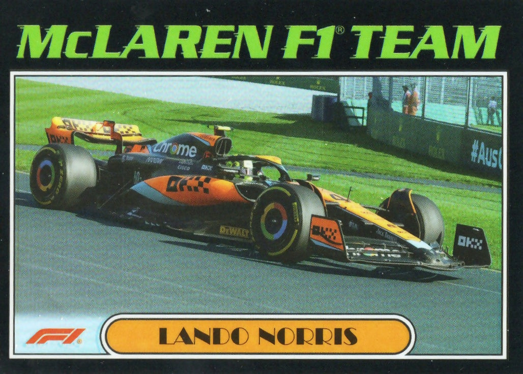 2023 Topps Chrome Formula 1 Autos of 1977 #AU77-LN Lando Norris - McLaren F1 Team - A
