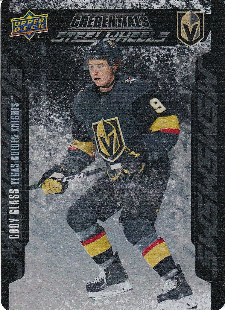 2019-20 Upper Deck Credentials Steel Wheels #SW-8 Cody Glass Vegas Golden Knights