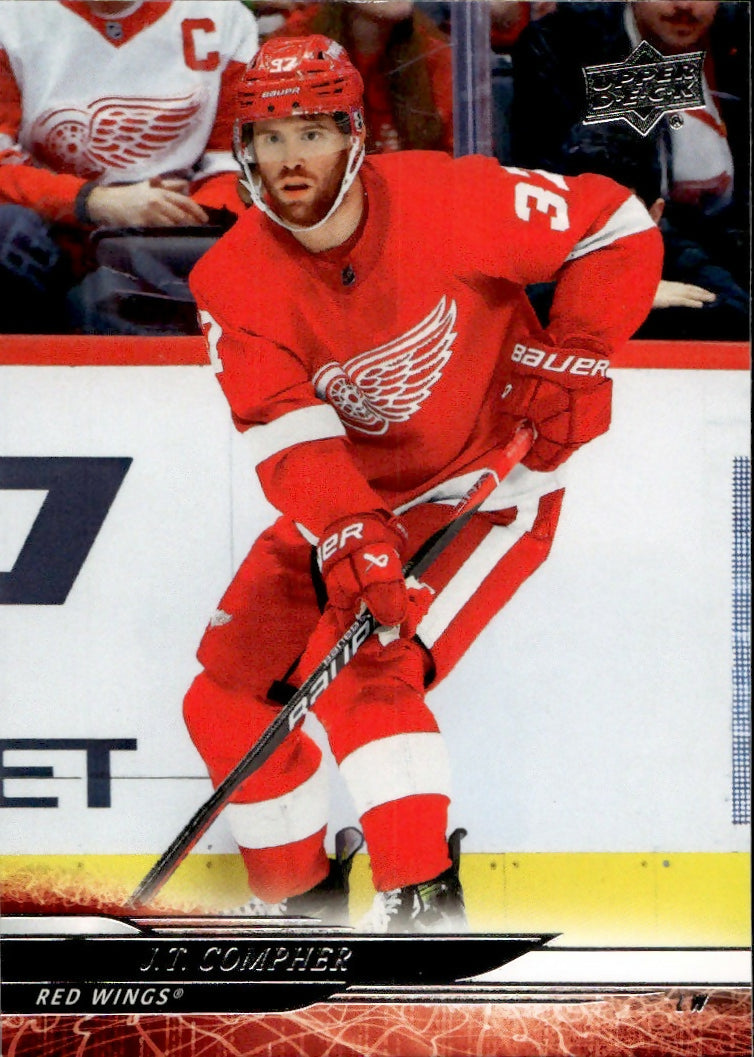 2024-25 Upper Deck Series 1 Hockey - Base #69 J.T. Compher - Detroit Red Wings - A