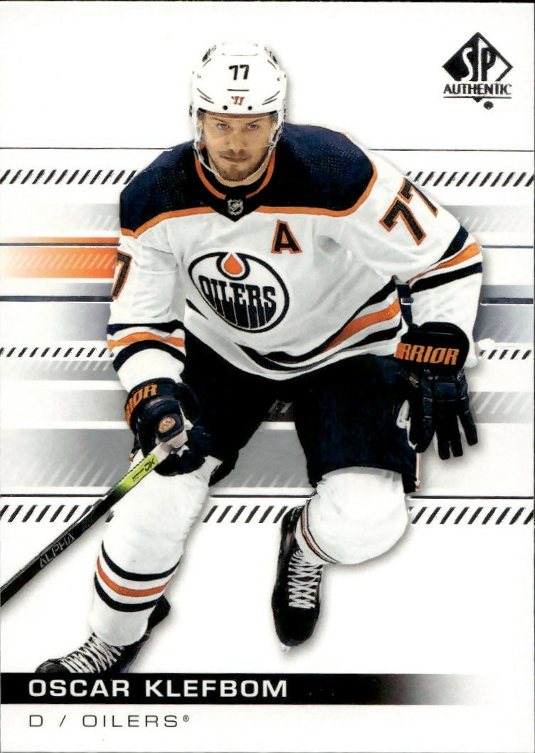 2019-20 Upper Deck Sp Authentic Hockey - Base #83 Oscar Klefbom - Edmonton Oilers