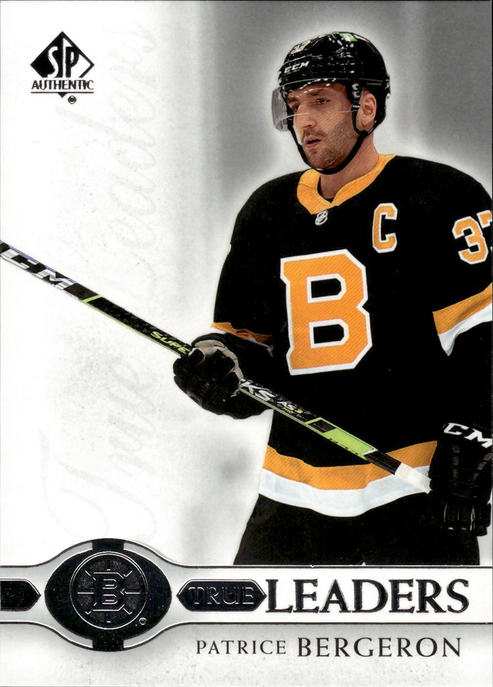 2020-21 Upper Deck Sp Authentic Hockey - True Leaders #TL-PB Patrice Bergeron - Boston Bruins