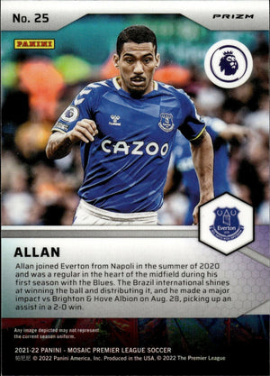 2021-22 Panini Mosaic Premier League - Pitch Masters - Mosaic Prizm #25 Allen - Everton FC