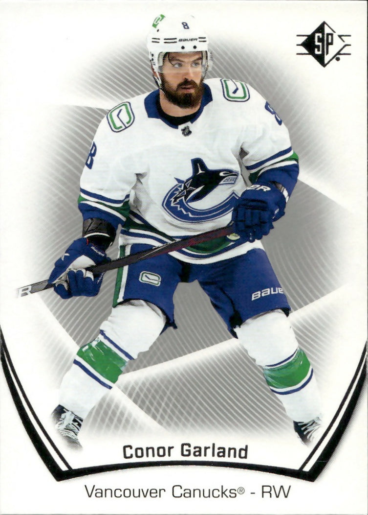 2021-22 Upper Deck SP Authentic Hockey - Base #61 Conor Garland - Vancouver Canucks - A