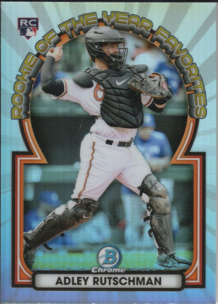 2023 Bowman Baseball - Rookie of the Year Favorites #ROYF-4 Adley Rutschman - Balitmore Orioles - A
