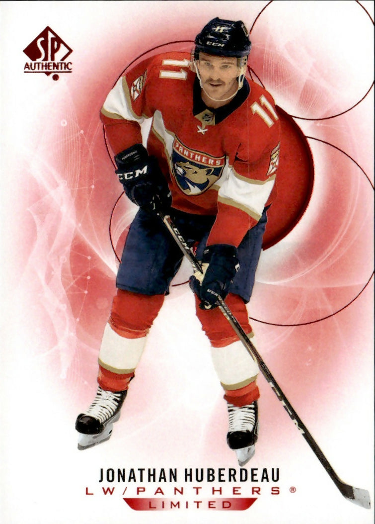 2020-21 Upper Deck SP Authentic Hockey - Base - Red #89 Jonathan Huberdeau - Florida Panthers - A