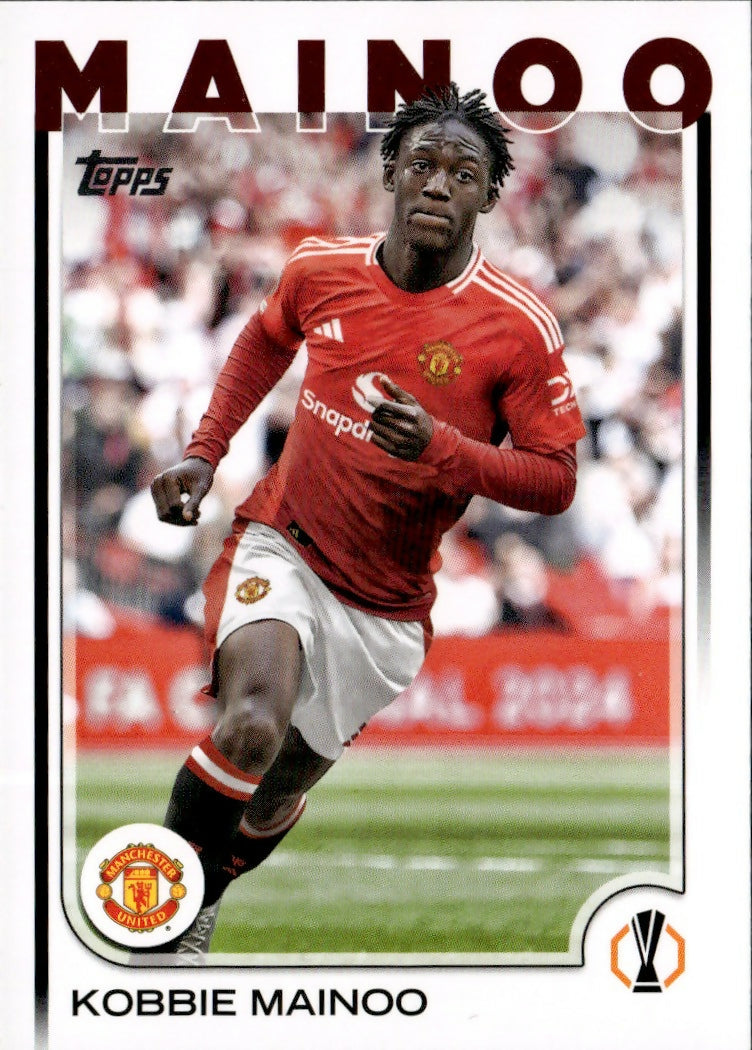 2024-25 Topps UEFA Club Competitions - Base #29 Kobbie Mainoo - Manchester United - A