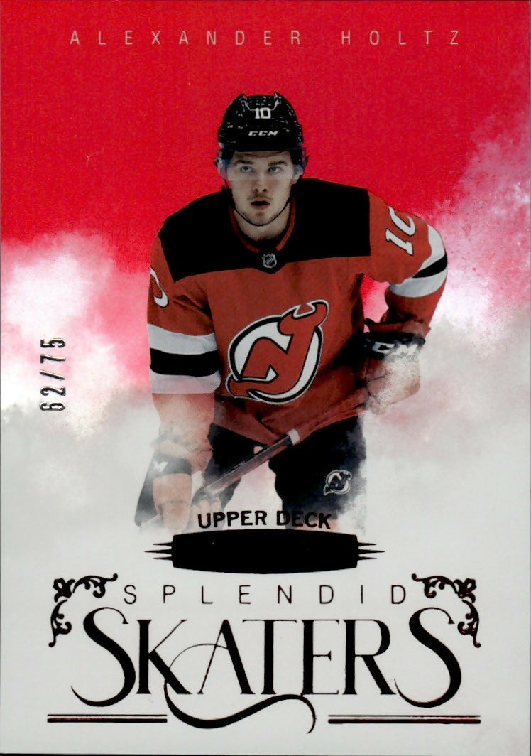 2022-23 Upper Deck Stature Hockey - Spendid Skaters #SS-6 Alexander holtz - New Jersey Devils