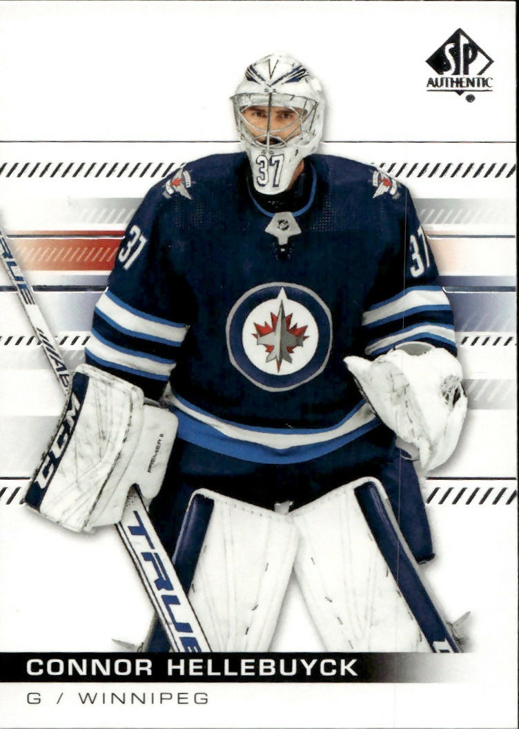 2019-20 Upper Deck Sp Authentic Hockey - Base #68 Connor Hellebuyck - Winnipeg Jets