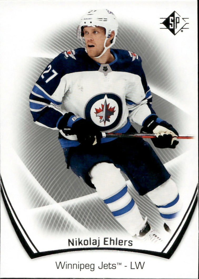 2021-22 Upper Deck SP Authentic Hockey - Base #70 Nicolaj Ehlers - Winnipeg Jets - A