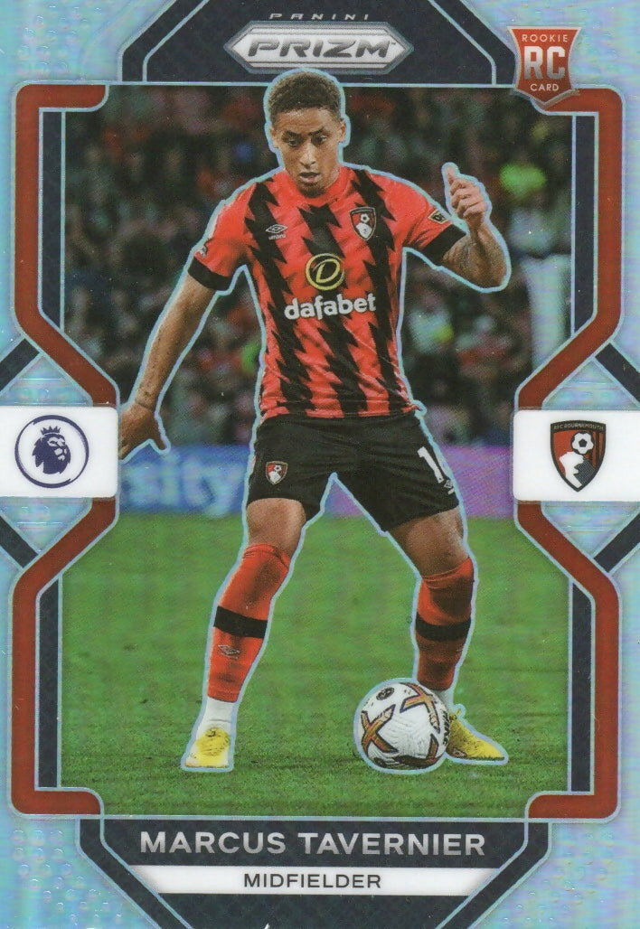 2022-23 Panini Prizm Premier League Soccer - Base Silver - Rookie #225 Marcus Tavernier - AFC Bournemouth