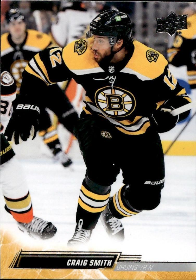 2022-23 Upper Deck Series 1 Hockey - Base #17 Craig Smith - Boston Bruins - A