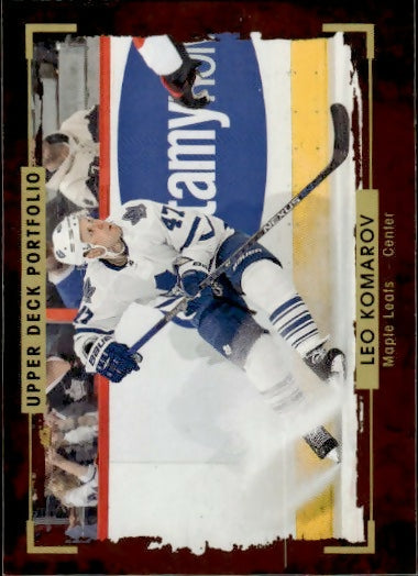 2015-16 Upper Deck Portfolio Hockey - Base #3 Leo Komarov - Toronto Maple Leafs