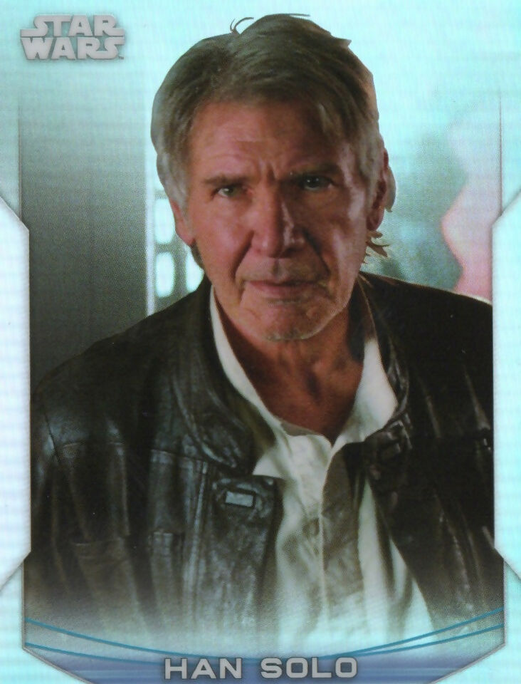 2020 Topps Star Wars Chrome Perspectives - Base - Refractor #7-F Han Solo - Harrison Ford