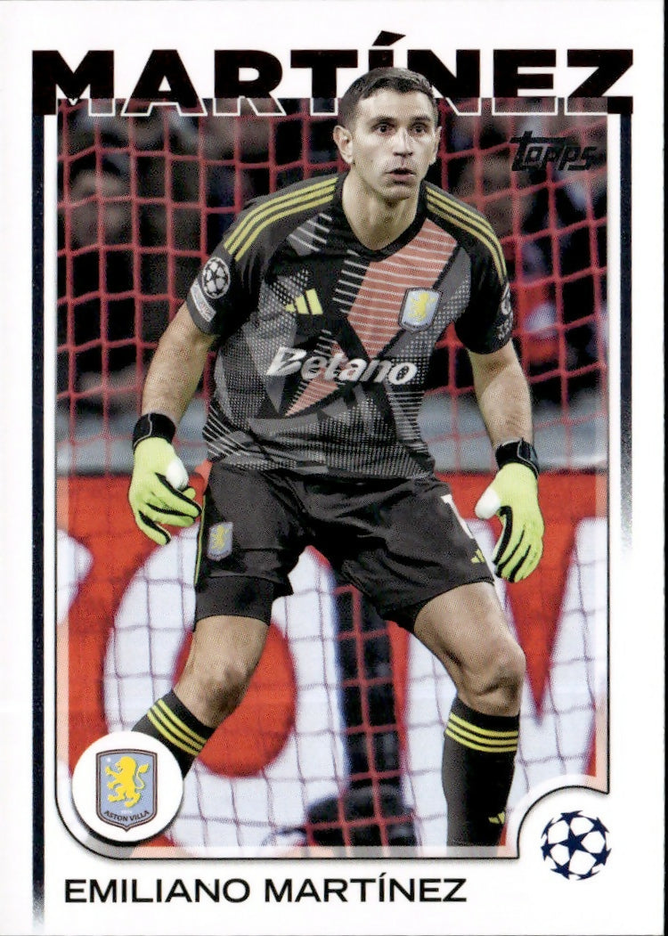 2024-25 Topps UEFA Club Competitions - Base #114 Emiliano Martinez - Aston Villa - A