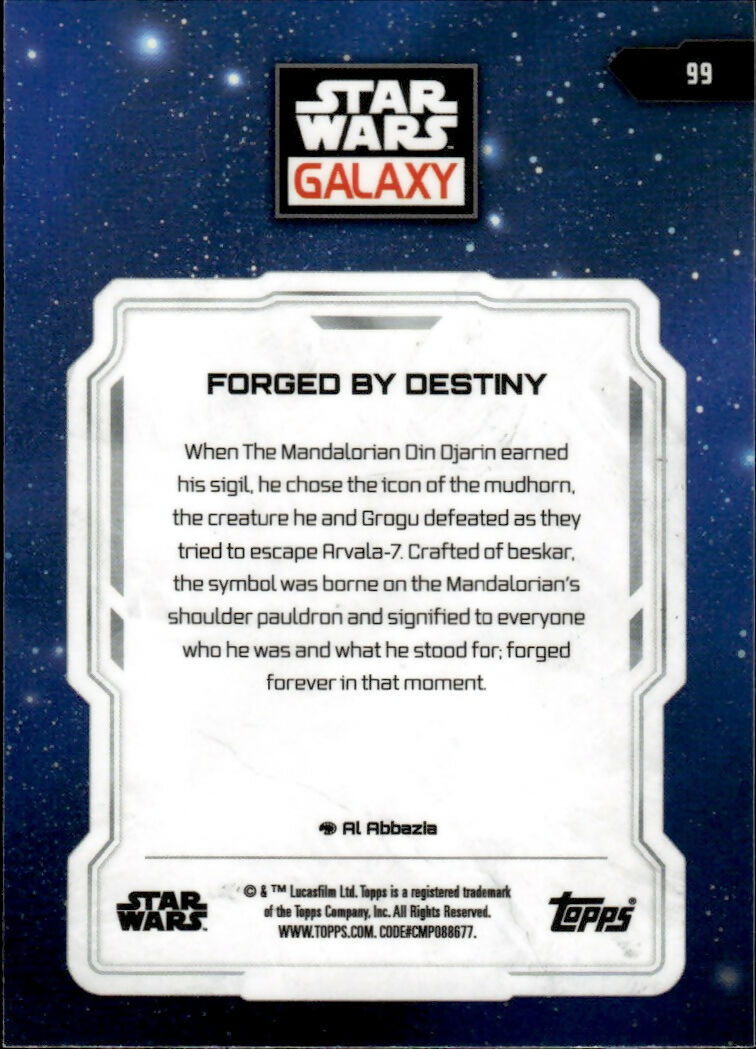 2024 Topps Star Wars Galaxy Chrome - Base #99 Forged By Destiny - B