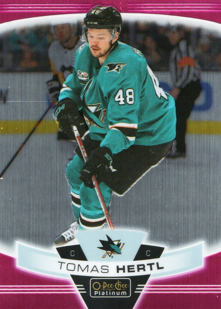 2019-20 Upper Deck O-Pee-Chee Platinum Hockey - Base - Matte Pink #5 Tomas Hertl - San Jose Sharks