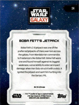 2024 Topps Star Wars Galaxy Chrome - Base #24 Boba Fett's Jetpack - B