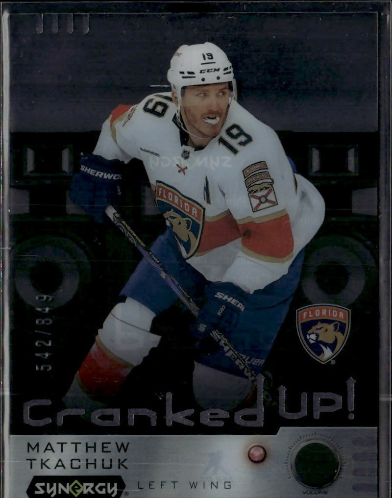 2023-24 Upper Deck Synergy - Cranked Up :849 #CR-MT Matthew Tkachuk - Florida Panthers - A
