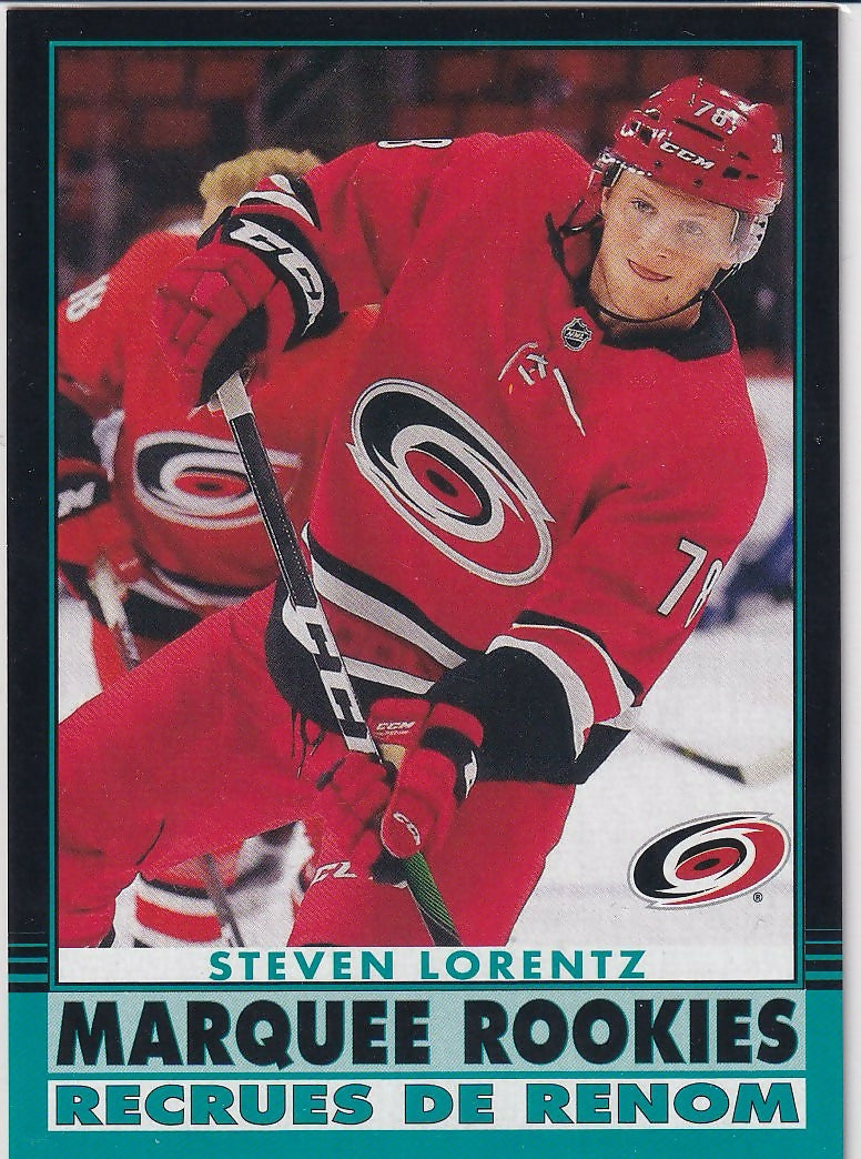 2020-21 Upper Deck 2020-21 O-Pee-Chee Update Retro #619 Steven Lorentz Carolina Hurricanes Rookie