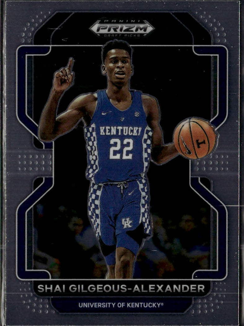 2022 Panini Prizm Draft Picks Basketball - Base #43 Shai Gilgeous-Alexander - Kentucky - A