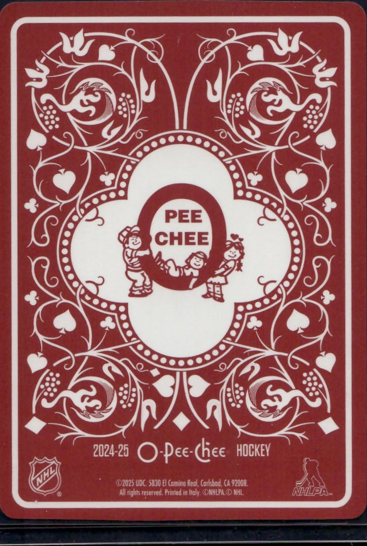 2024-25 Upper Deck O-Pee-Chee Hockey - Playing Card #JH Connor Bedard - Chicago Blackhawks - B