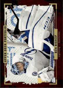 2015-16 Upper Deck Portfolio Hockey - Base #36 Ben Bishop - Tampa Bay Lightning