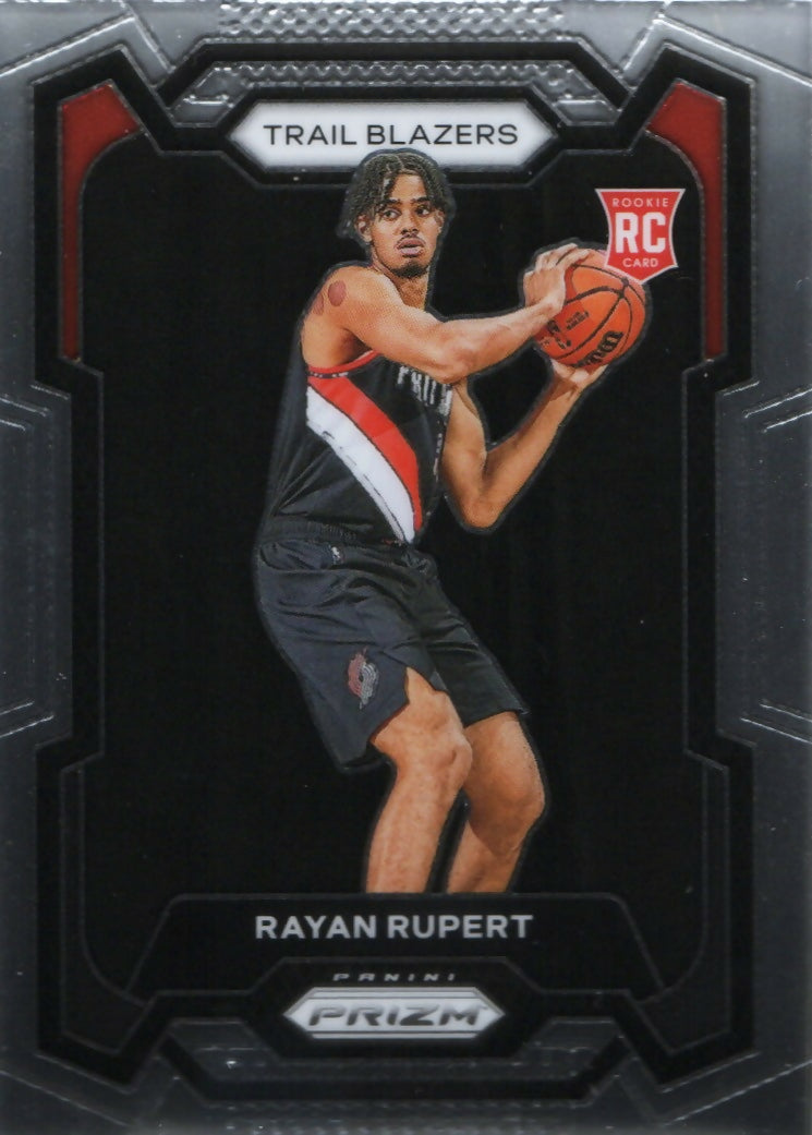 2023-24 Panini Prizm Basketball Base #140 Rayan Rupert, Portland Trail Blazers - A