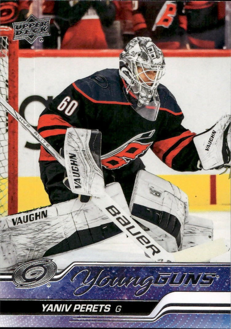2023-24 Upper Deck Extended Series Hockey - Base - Young Guns #714 Yaniv Perets - Carolina Hurricanes - A