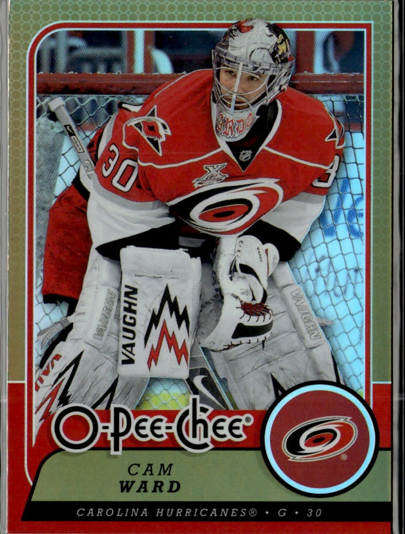 2008-09 O-Pee-Chee Hockey - Base - Rainbow Foil #301 Cam Ward - Carolina Hurricanes - A