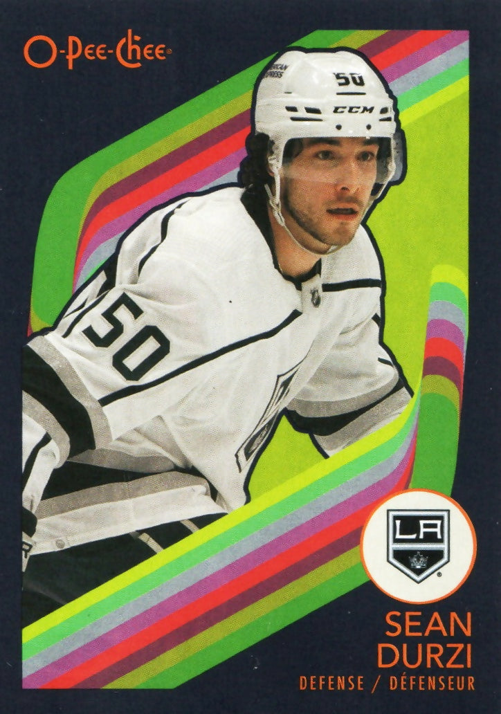 2023-24 Upper Deck O-Pee-Chee Hockey - Base - Retro - Black Boarder #289 Sean Durzi - Los Angeles Kings - A