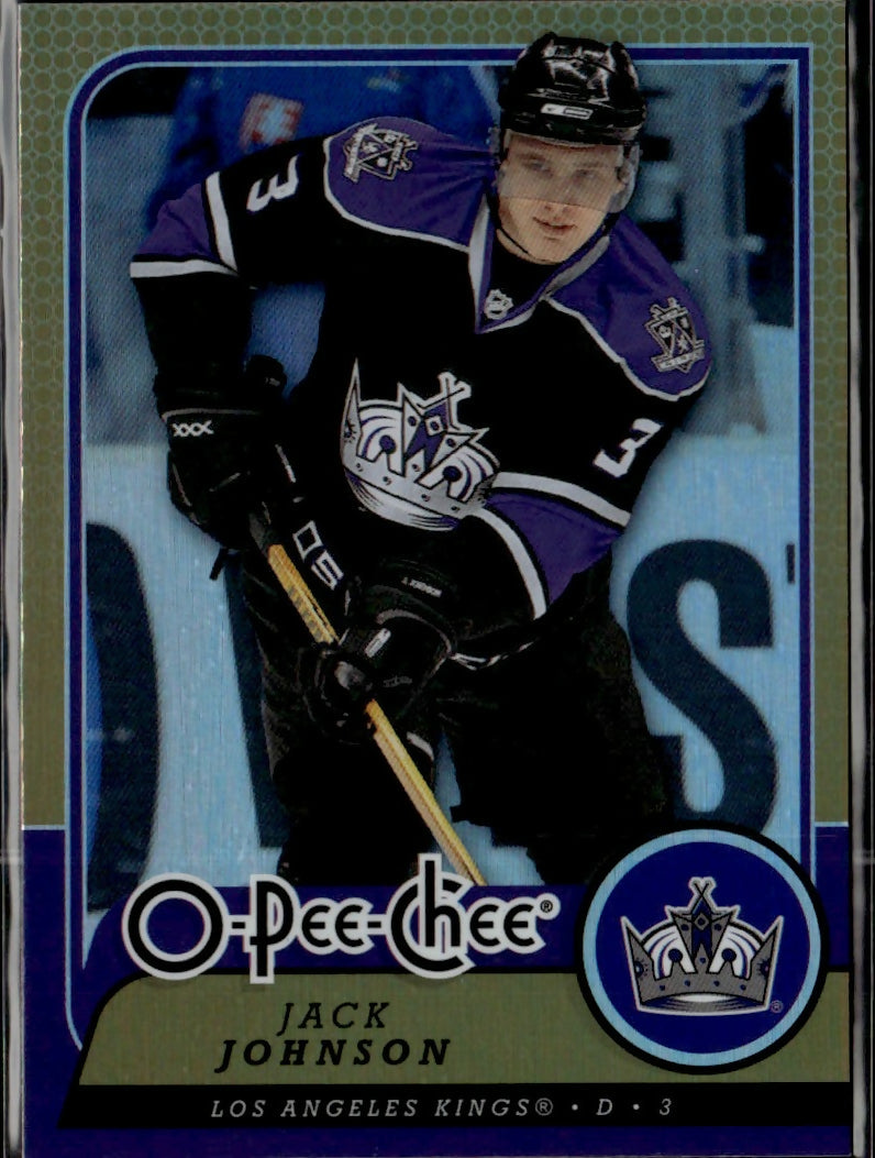 2008-09 O-Pee-Chee Hockey - Base - Rainbow Foil #359 Jack Johnson - Los Angeles Kings - A