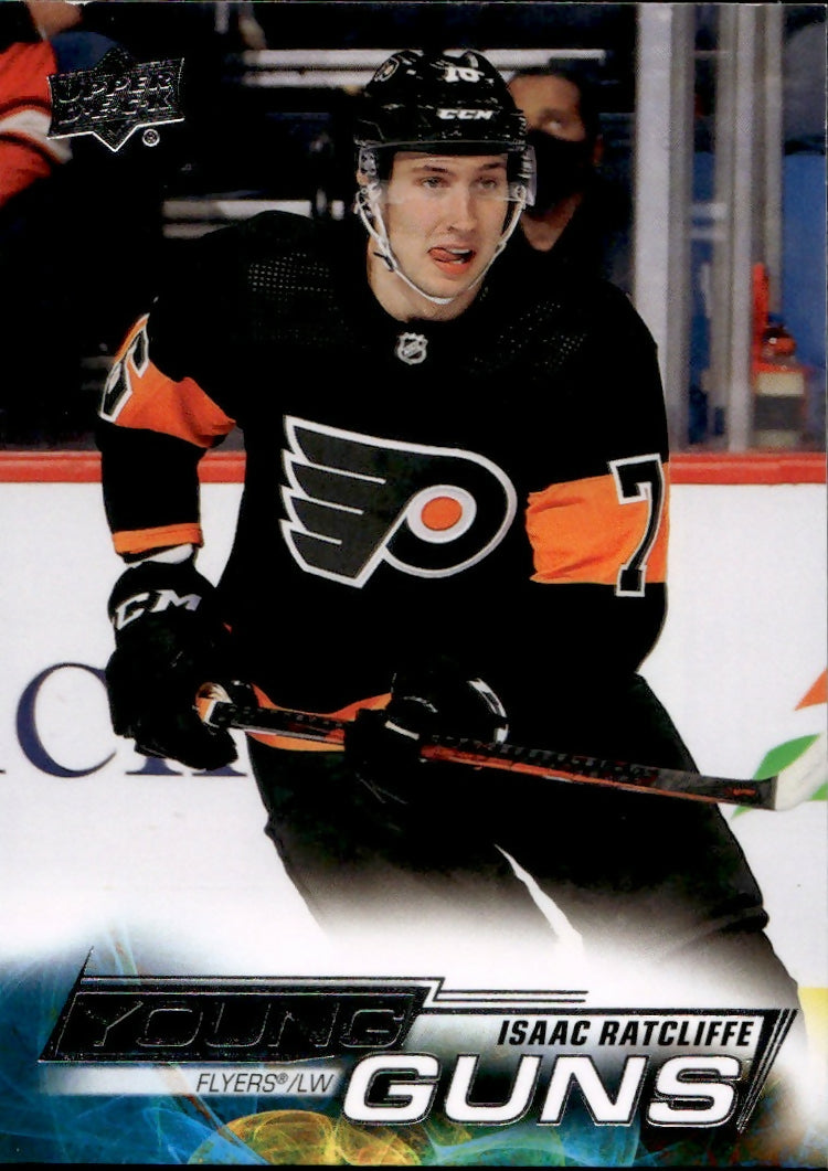 2022-23 Upper Deck Series 1 Hockey - Base - Young Guns #240 Isaac Ratcliff - Philadelphia Flyers - A