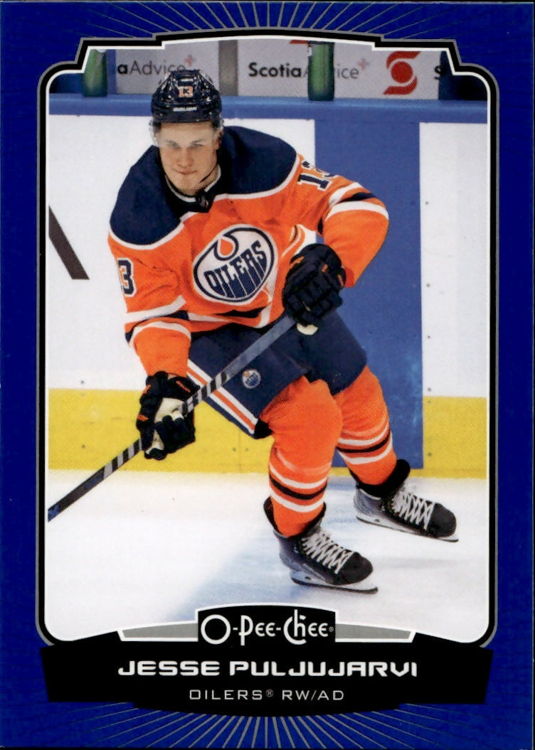 2022-23 Upper Deck O-Pee-Chee Hockey - Base - Blue #201 Jesse Puljujarvi - Edmonton Oilers