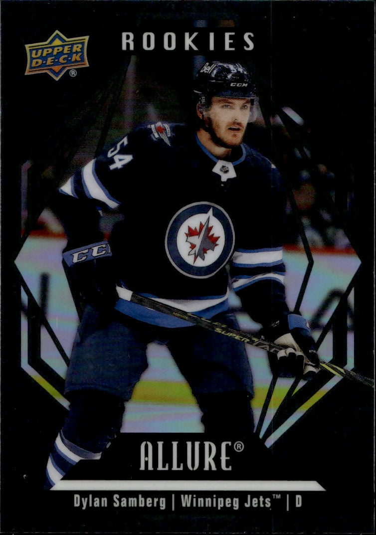 2022-23 Upper Deck Allure Hockey - Base -Rookie  - Black Rainbow #139 Dylan Samberg - Winnipeg Jets - A