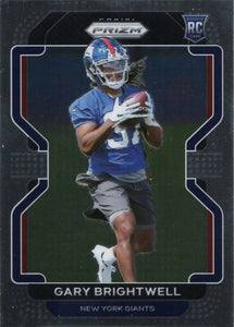 2021 Panini Prizm Football Base #400 Gary Brightwell RC New York Giants - A