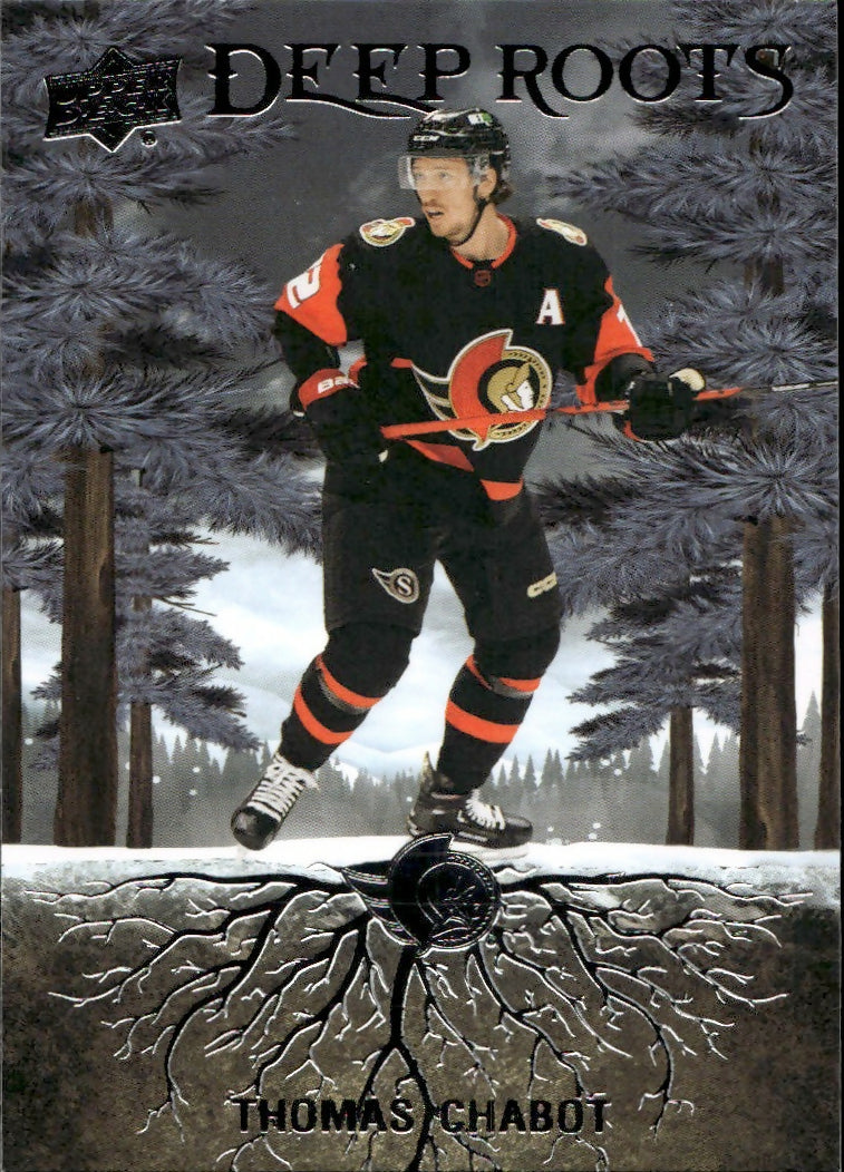 2023-24 Upper Deck Series 2 Hockey - Deep Roots #DR-9 Thomas Chabot - Ottawa Senators