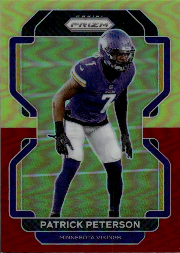 2021 Panini Prizm Football Base - Red and Yellow :39 #132 Patrick Peterson Minnesota Vikings - A